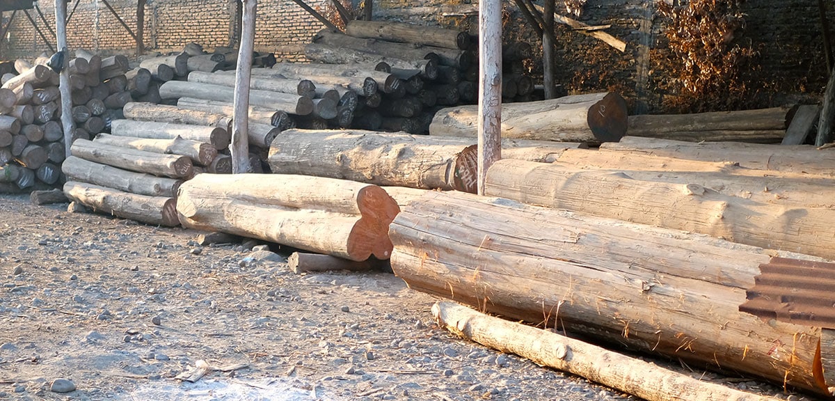 CHISTA/オールドチーク ダイニングテーブル (4本脚) (W180)