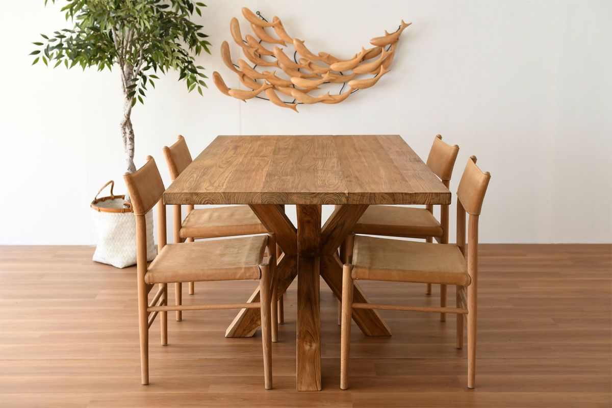 CHISTA/クロスレッグ ダイニングテーブル (W160)