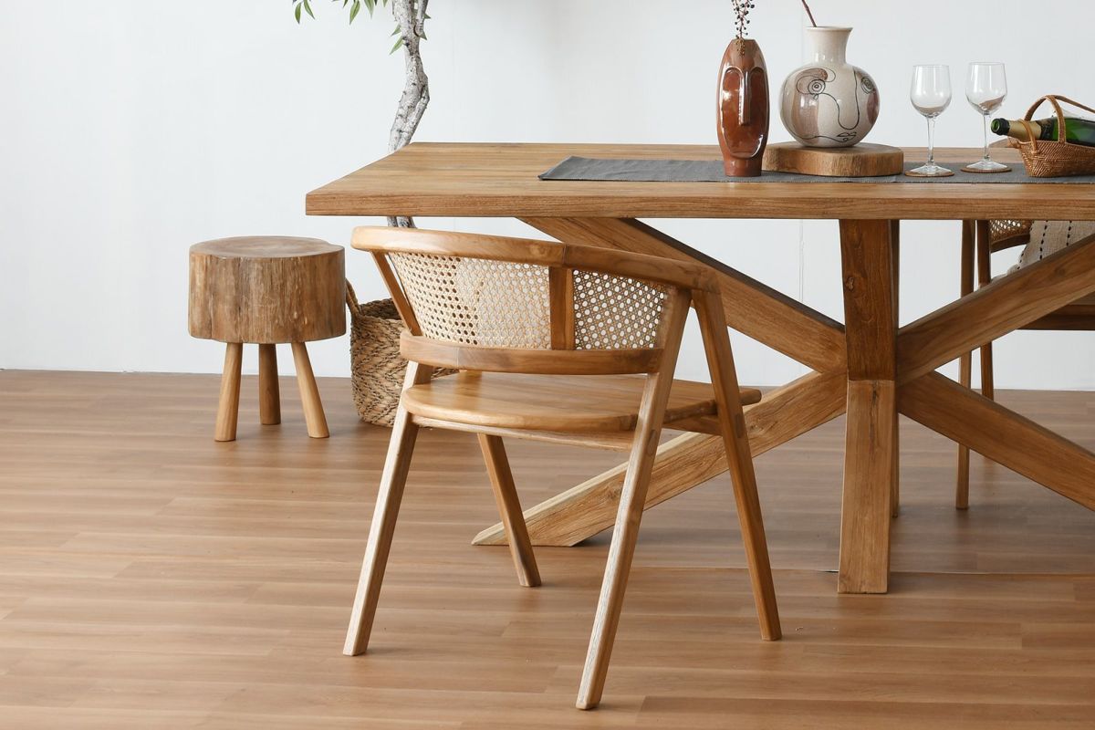 CHISTA/クロスレッグ ダイニングテーブル (W160)