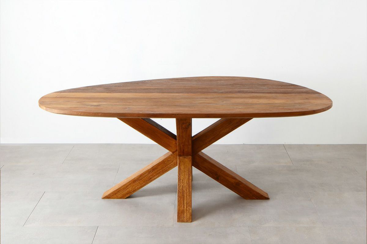 CHISTA/クロスレッグ オーバル ダイニングテーブル (W180)