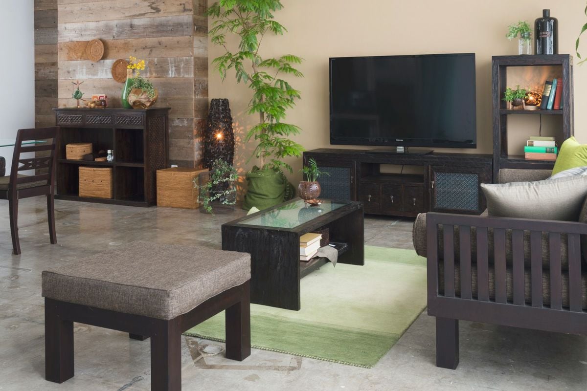 UKKO/ガラストップ テーブル (ナチュラル)