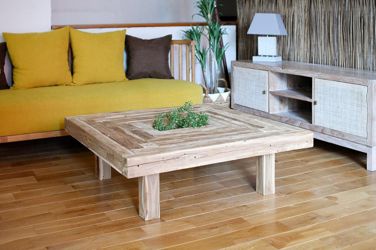 CHISTA/オールドチーク スクエアテーブル