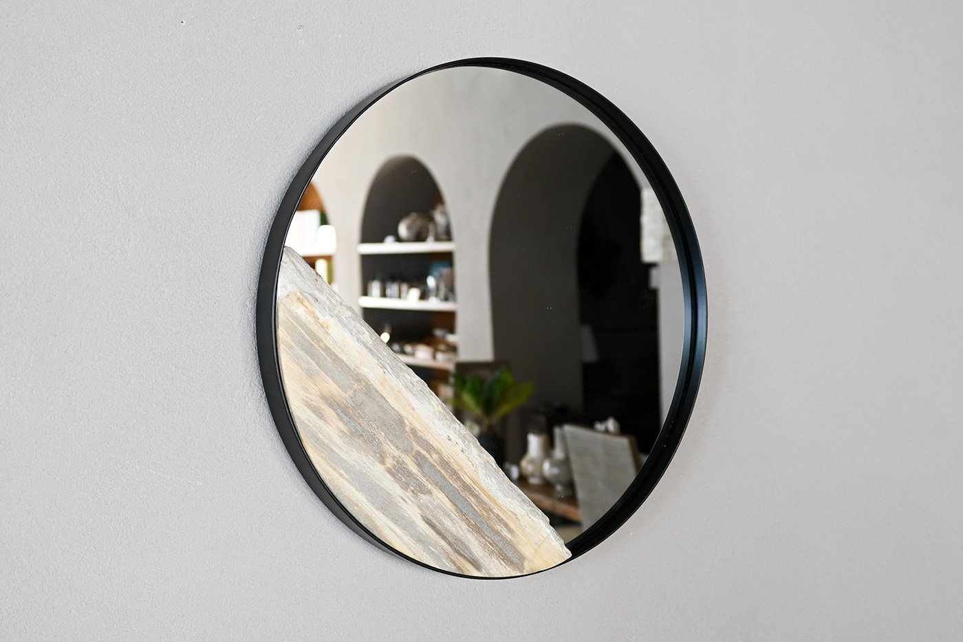 木化石ラウンドミラーS