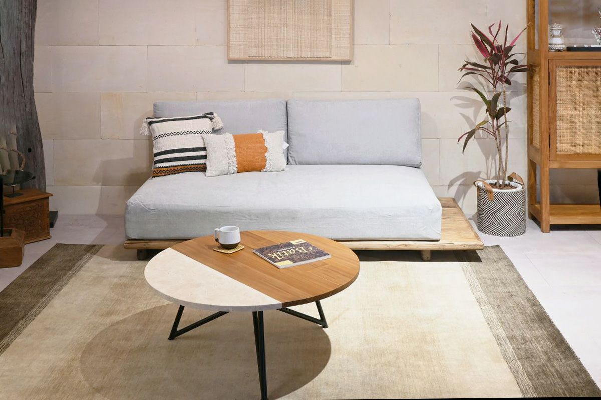 ウッドソファ（3人掛け）