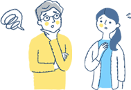 環境やストレスで悩む人のイラスト