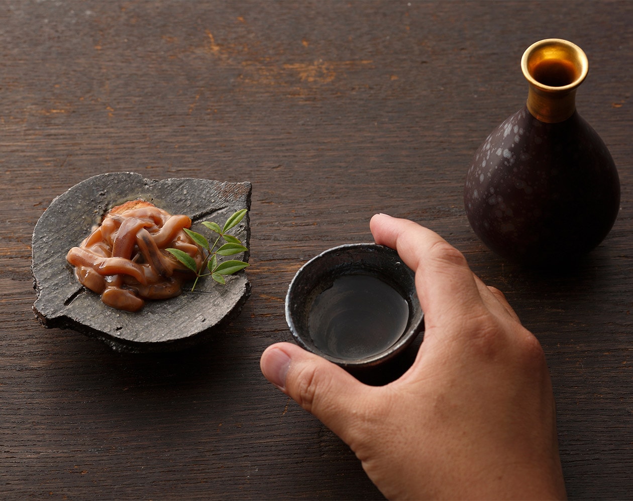 極上いか塩辛 生漬（晩酌イメージ）