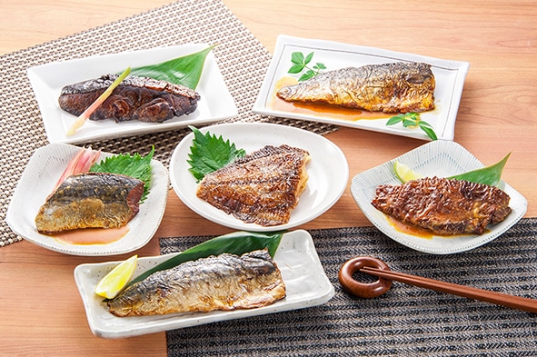 6種類の焼魚