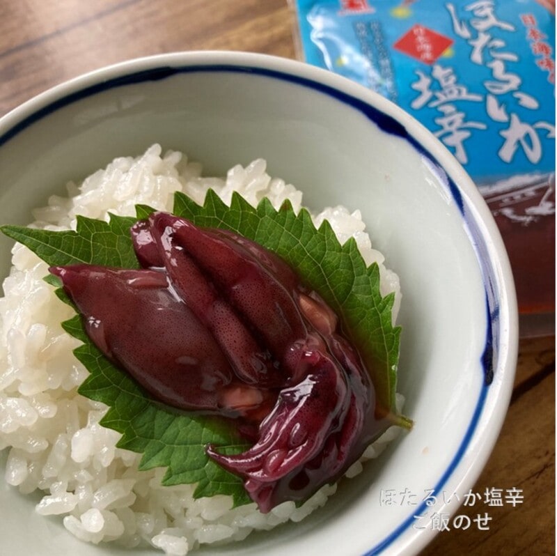 ほたるいか塩辛 ご飯