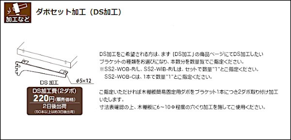 木棚ブラケット32 シューノ32 SS3-WOB-R/L （木棚を載せて受けるタイプ・左右セット） | 収納でヨクスル,シューノでヨクスル,シュ－ノ32,単品パーツ  | ヨクスル