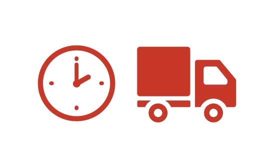 平日14時までの注文で当日出荷