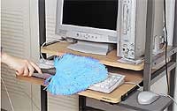 伸縮柄はワンタッチで取り外せるので、ハンディタイプとしても使用できます／テラモト MMフラワークリーン伸縮Ｌ