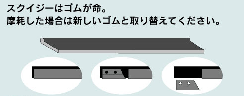 エトレー スクイジー真ちゅうセット 25cm | 07：ガラス・鏡用・高所