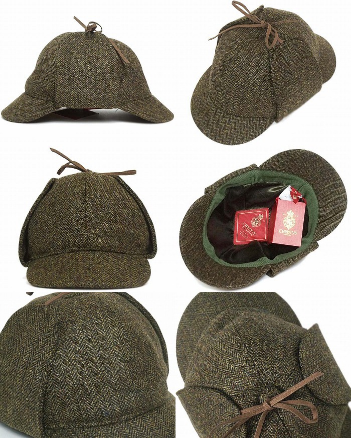 送料無料 CHRISTYS' LONDON クリスティーズロンドン Tweed Sherlock 