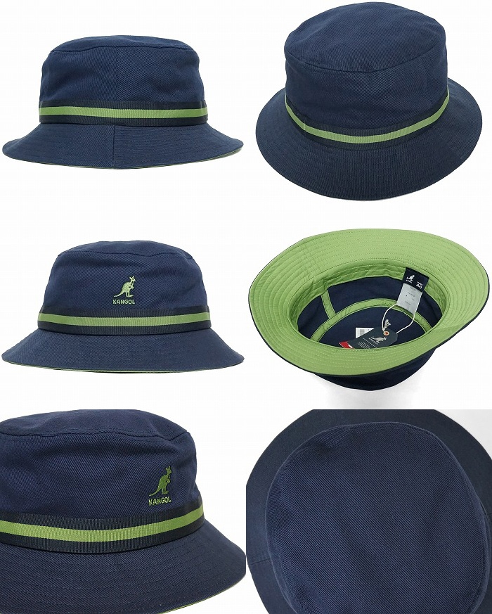 KANGOL カンゴール ハット Stripe Lahinch ストライプ ラヒンチ ネイビー