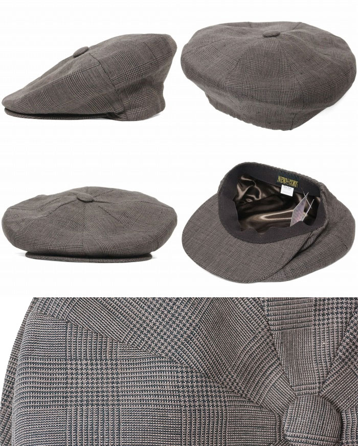 NEW YORK HAT ニューヨークハット キャスケット 6232 Plaid Linen Big