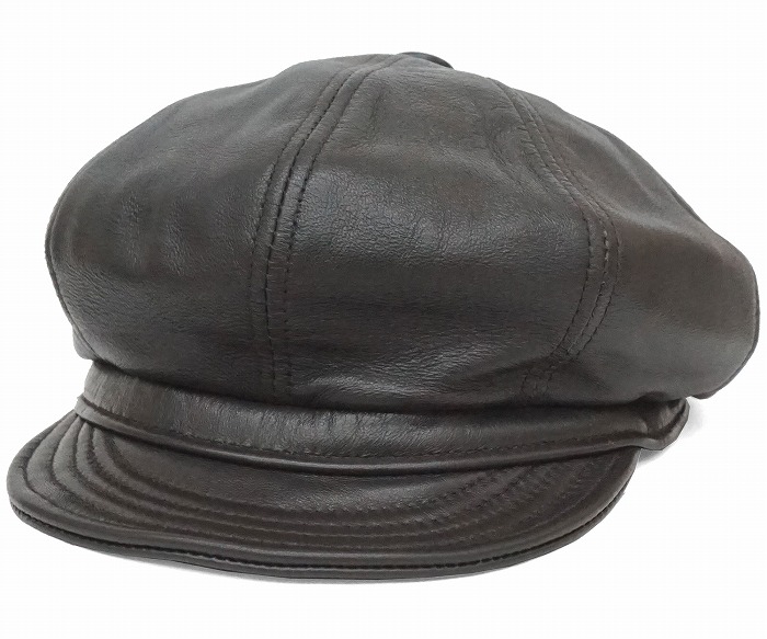 スピットファイヤ 帽子 ニューヨークハット 本革 レザー XL 9207-BLK