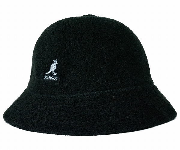 KANGOL　カンゴール　ハット　BERMUDA CASUAL　バミューダカジュアル 　ブラック-冠屋