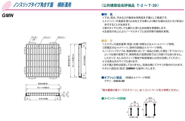 ますグレーチング （第一機材）GM・GMNの販売 関東建材｜ネットショップ