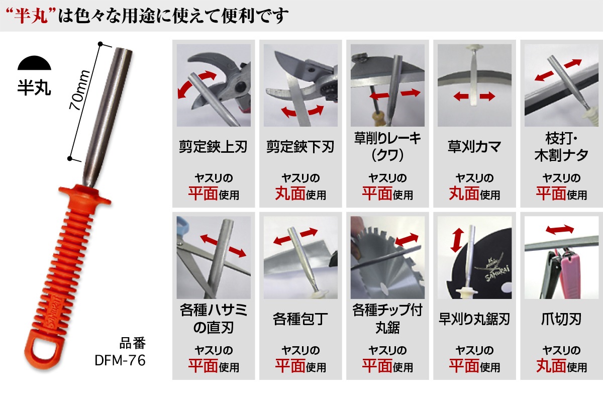 半丸は色々な用途に使えて便利です