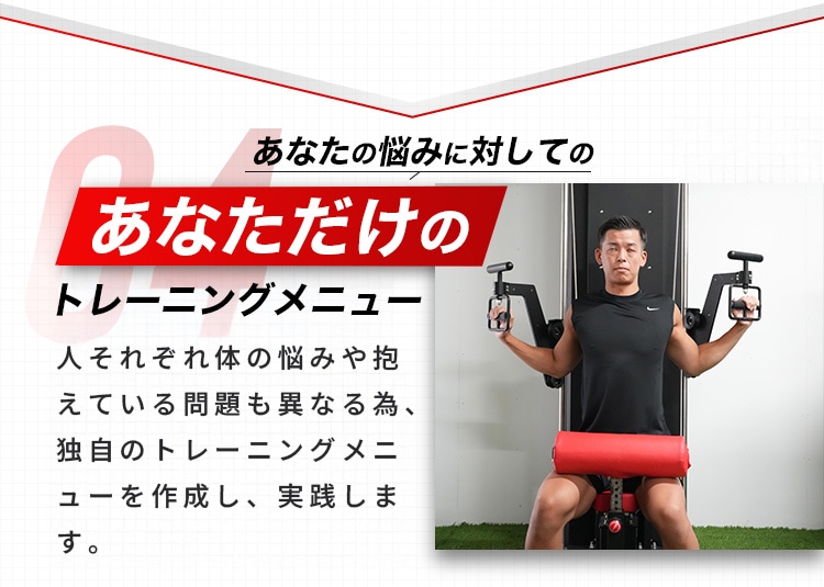 あなただけのトレーニングメニュー