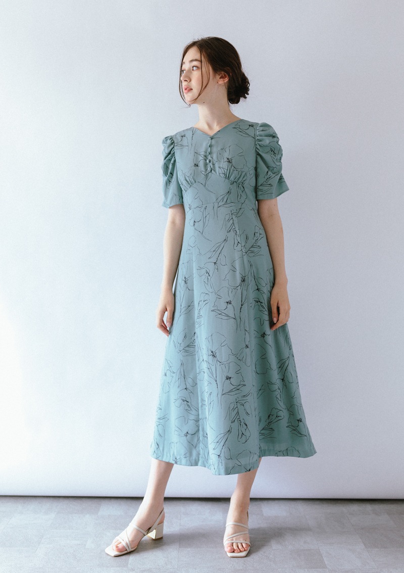 ラッセルノ レディース ワンピース マシェリコラボ》ラッセルレースロングワンピース