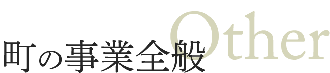 町の事業全般