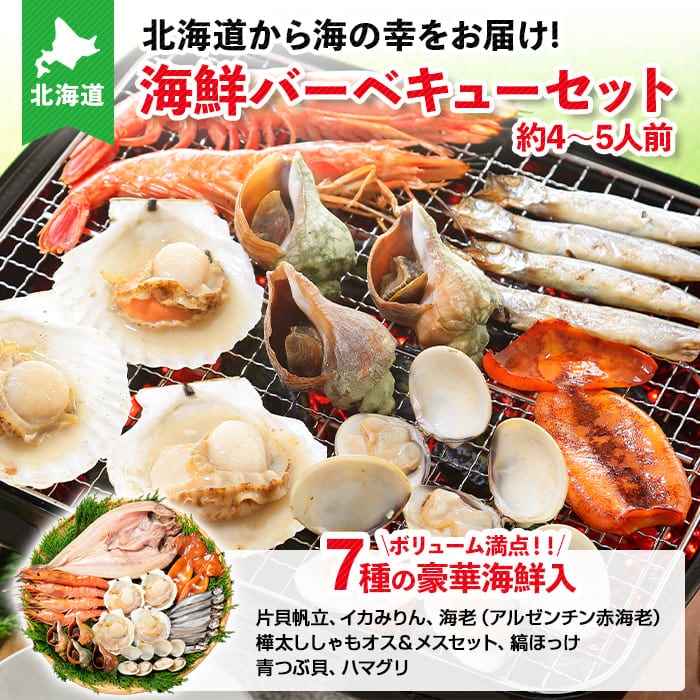 北海道 海鮮 バーベキュー BBQ セット 4-5人前 冷凍 北国からの贈り物