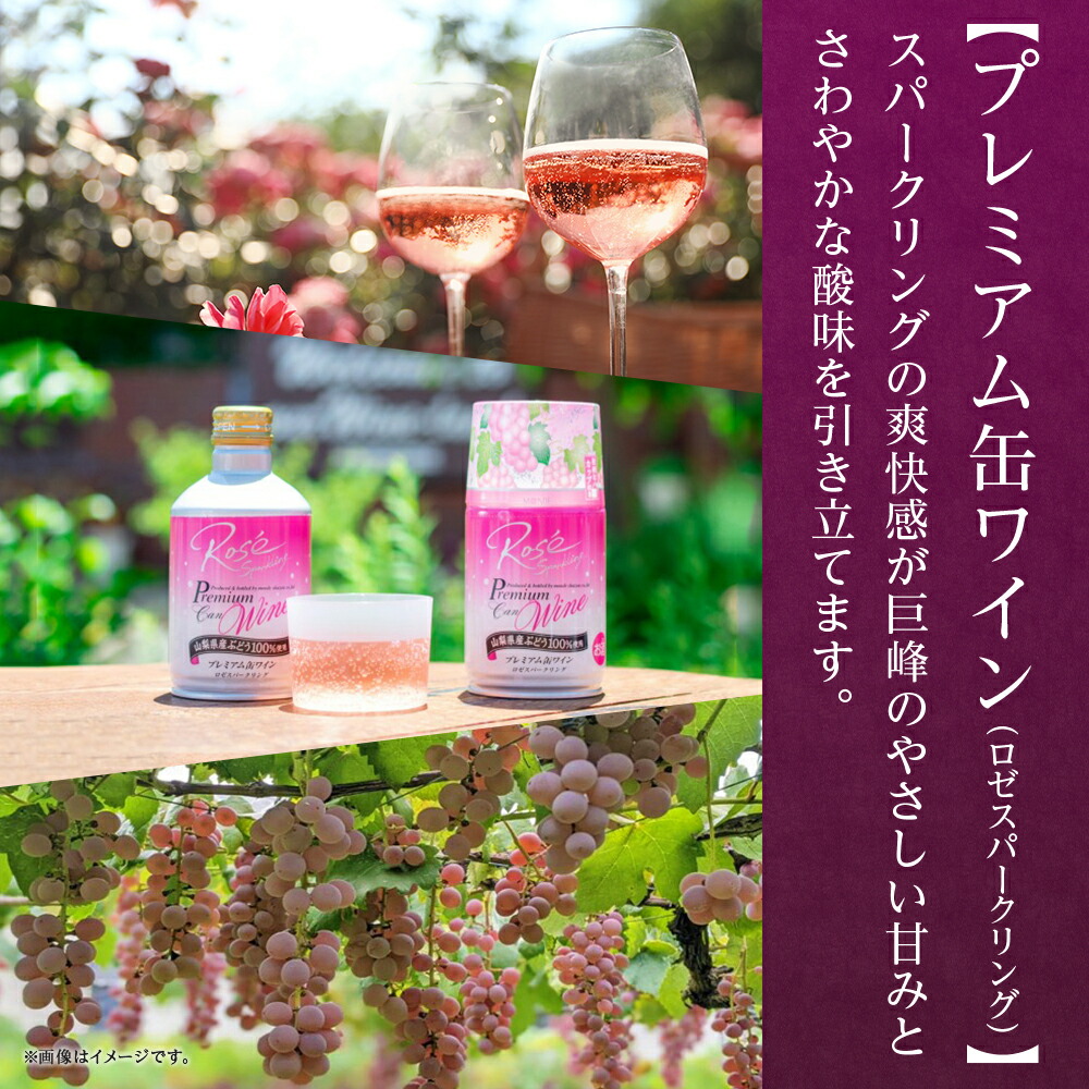 プレミアム缶ワイン 赤 白 ロゼスパークリング 12本入 3種飲み比べ