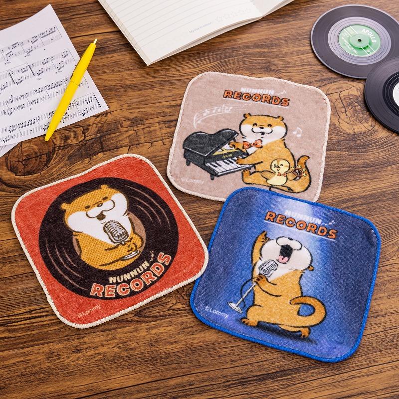 可愛い嘘のカワウソ ぬんぬんレコード 3枚セットタオル | すべての商品