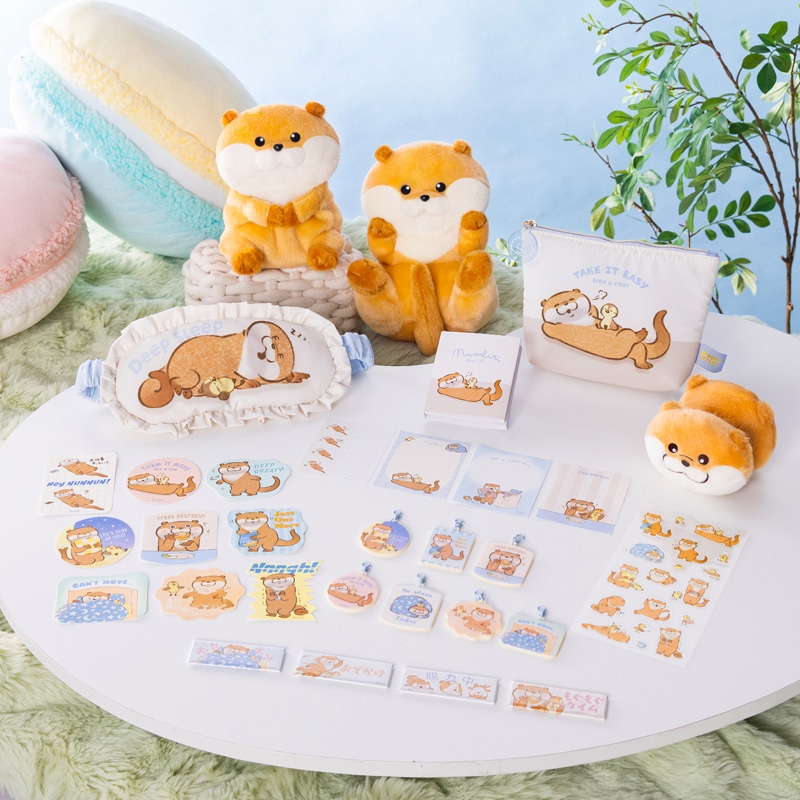 激カワぬいぐるみ 可愛い嘘のカワウソ ぬんびりスローライフ ご予定マグネット(脱力中