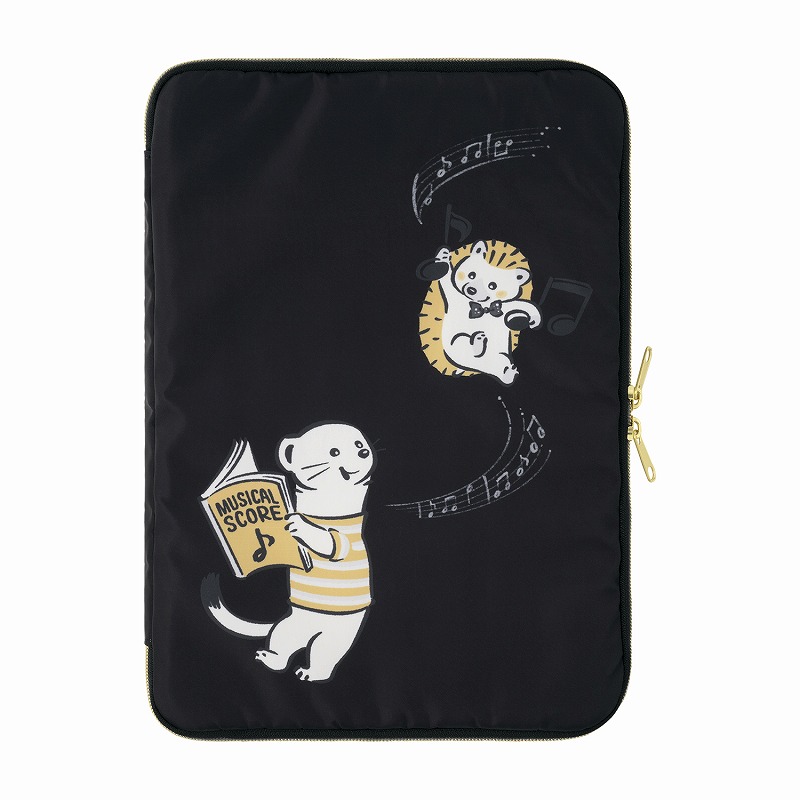 可愛い嘘のカワウソ ぬんぬんレコード タブレットケース(ピアノ弾くだ