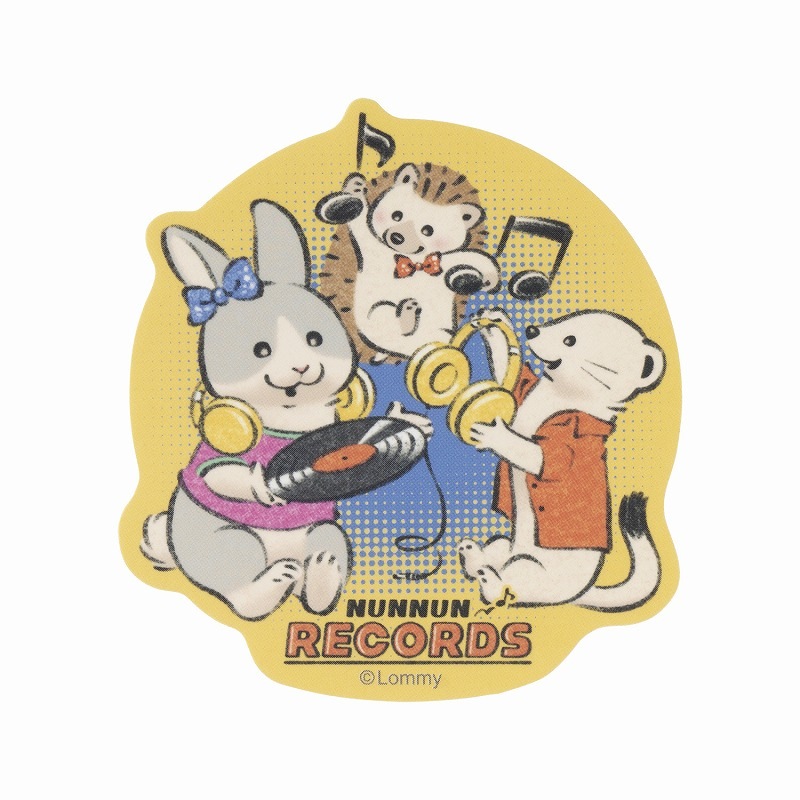 可愛い嘘のカワウソ ぬんぬんレコード スマホに貼れるサイズの