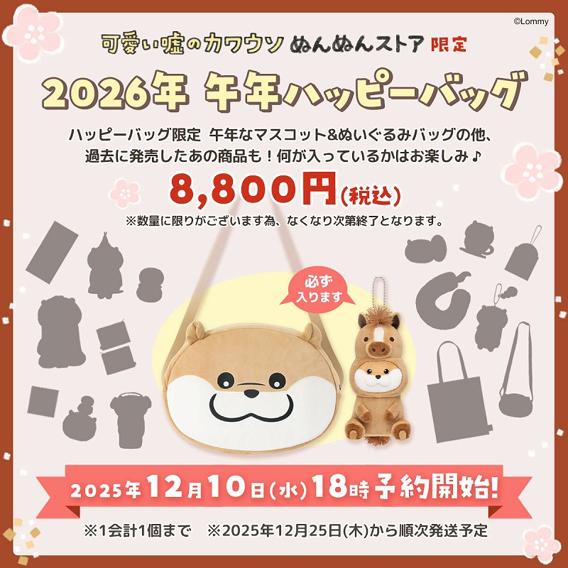 カワウソ大好き 4点 ラッピング付き 予約】【1会計につき1個まで購入可】可愛い嘘のカワウソ 2026年午年