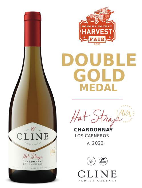 【NO.59】CLINE 赤3本　白1本 4本セット ピノ・ノワール　シャルドネ クライン・ハット・ストラップ・シャルドネ2022<br><br>【白ワイン