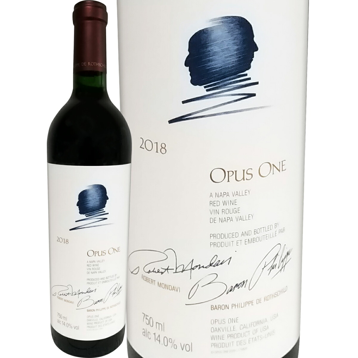 オーパス・ワン 2018 アメリカ 赤ワイン 750ml フルボディ 辛口 パーカー98点 Opus One ワイン 赤ワイン 赤 ギフト プレゼント  カリフォルニア　グランヴァン-京橋ワイン
