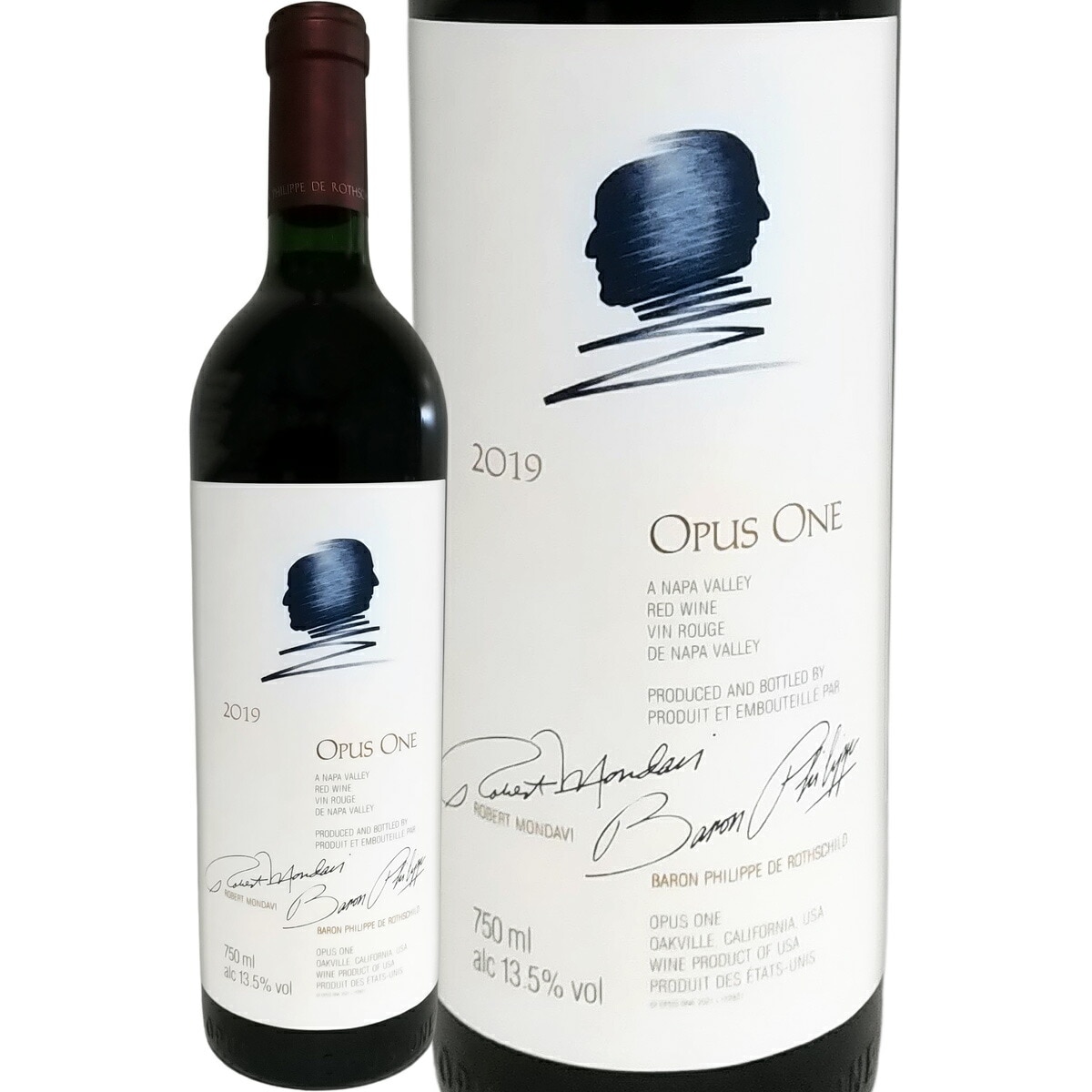 ワイン早い者勝ち！オーパスワンOpus ONE  2019年 ハーフボトル2本　セット