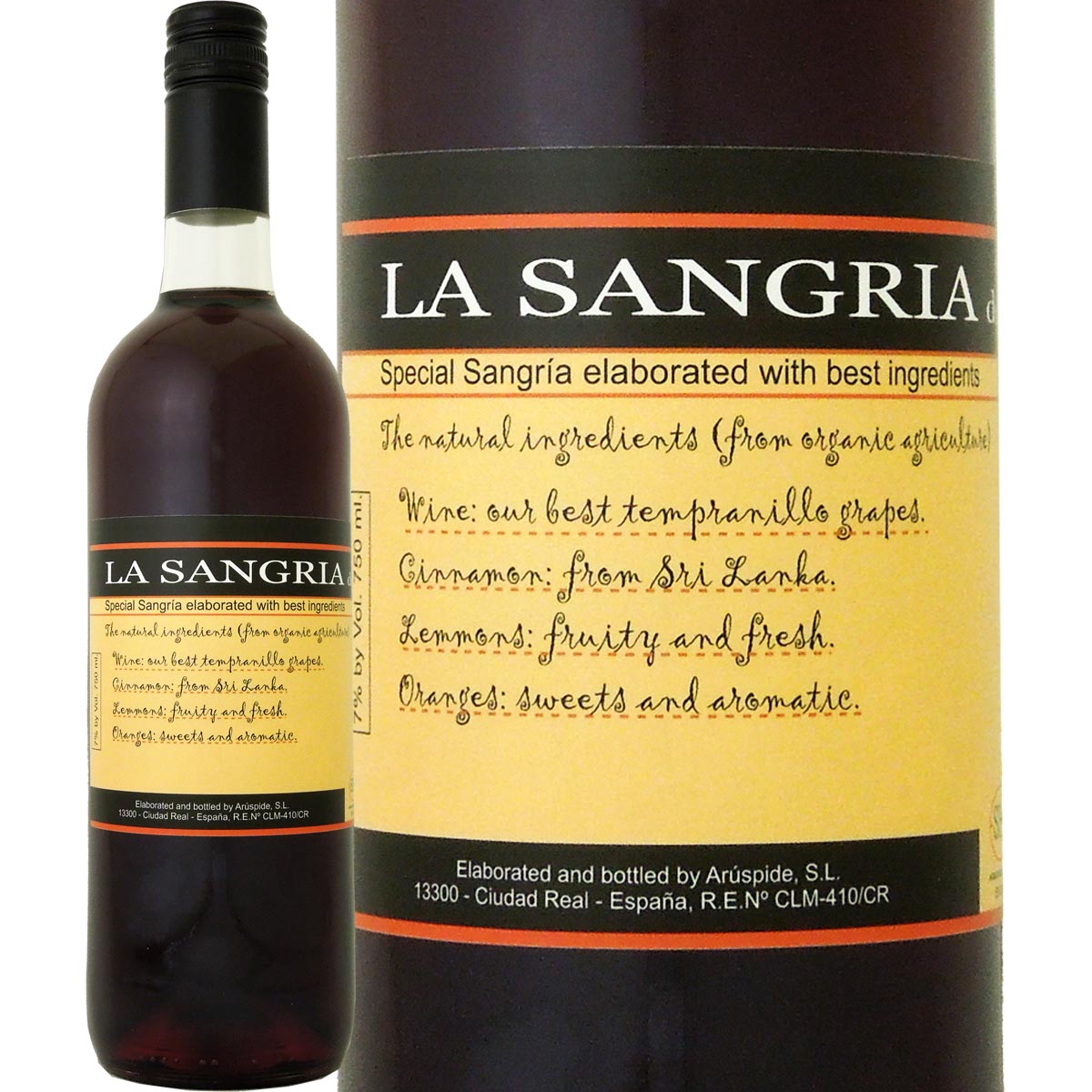 ボデガス・アルスピーデ・ラ・サングリア・オーガニック 赤ワイン