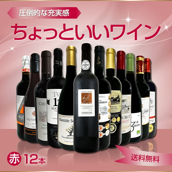 送料無料】第45弾！当店オススメばかりを厳選したちょっといい赤ワイン