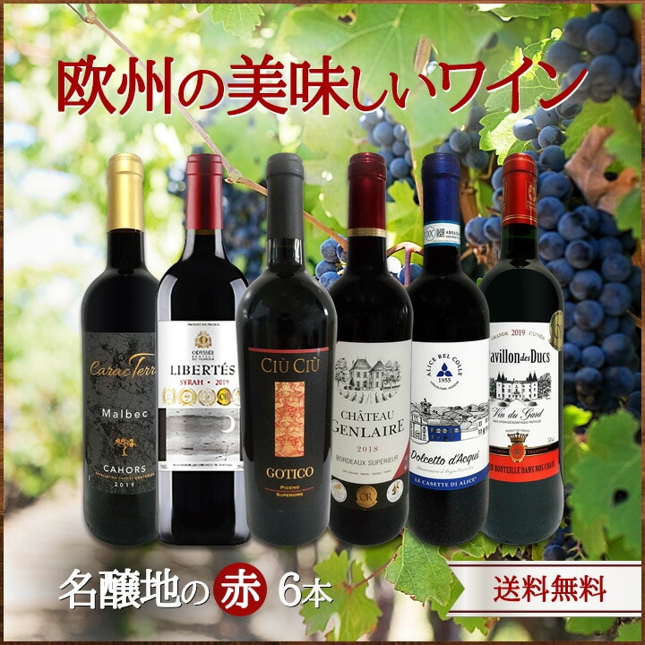 赤ワインセット 【送料無料】第129弾！当店厳選！これぞ極旨赤ワイン