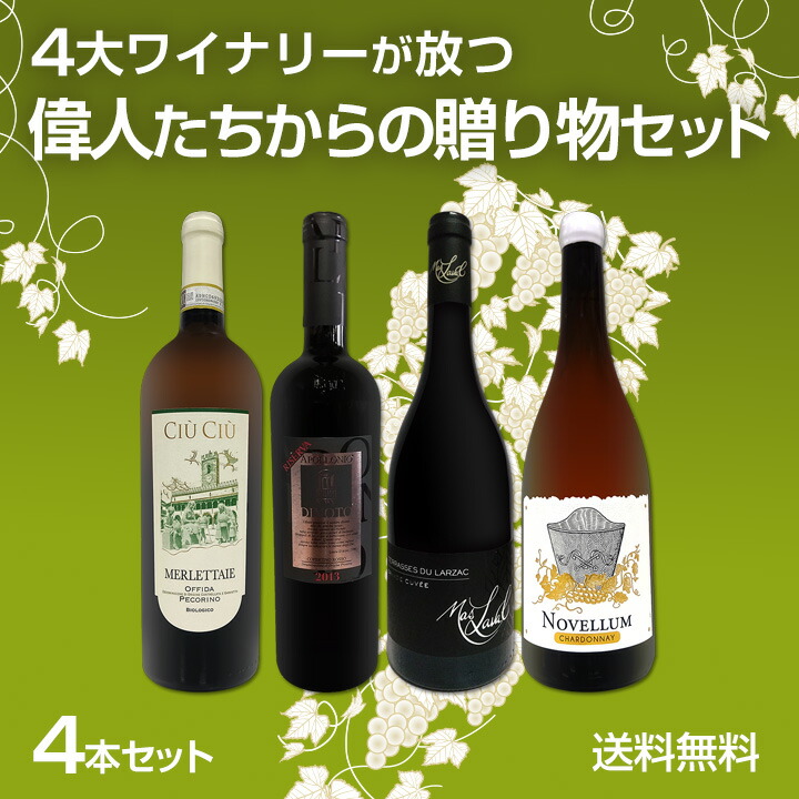 高級セレクトワイン4本セット 第21弾 送料無料 ポルトガルのプレミアムワイン4本セット（赤2白1泡1