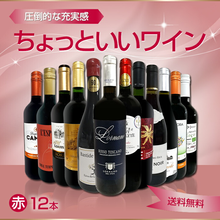 送料無料】第84弾！当店オススメばかりを厳選したちょっといい赤ワイン