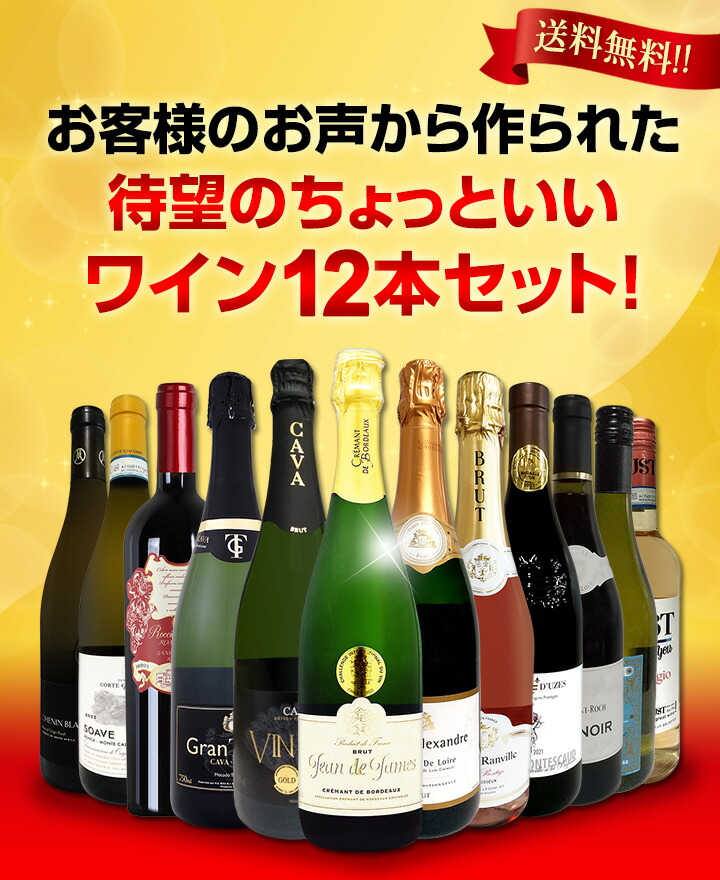 【送料無料】お客様のお声から作られた待望のちょっといいワイン12本セット！-京橋ワイン