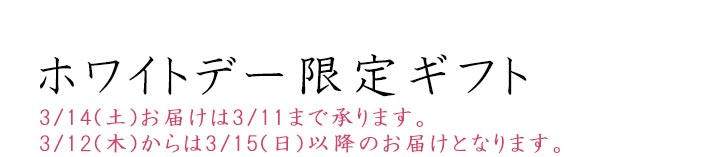 ホワイトデー限定ギフト