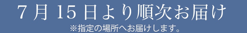 順次お届け ※指定の場所へお届けします。