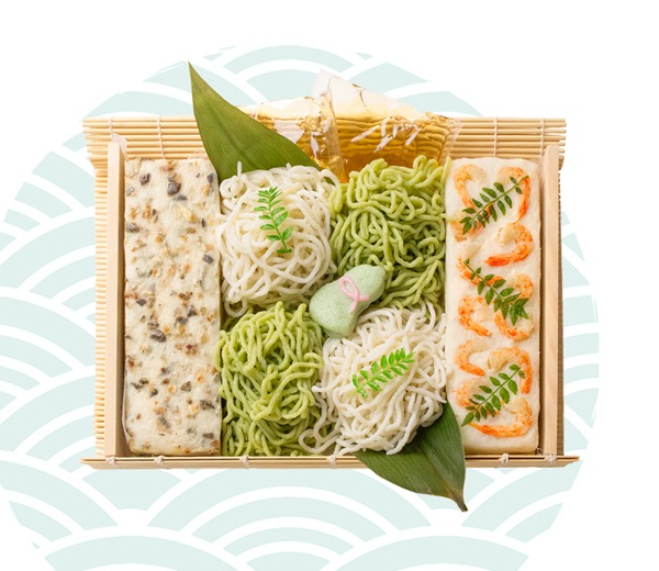 魚素麺と夏板／磯すだれ