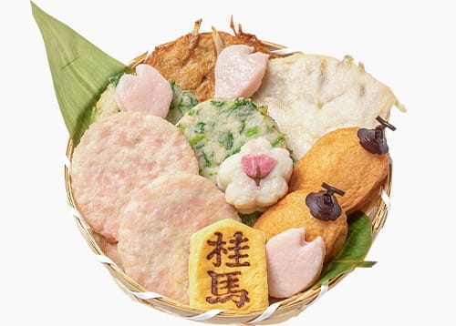 春の竹篭盛