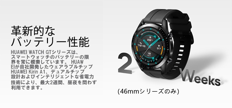 HUAWEI WATCH スマートウォッチ GT2 42mm スマートウォッチ Frosty