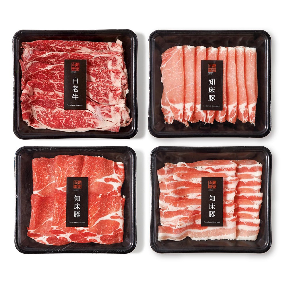 白老牛すき焼き＆知床ポークしゃぶしゃぶ