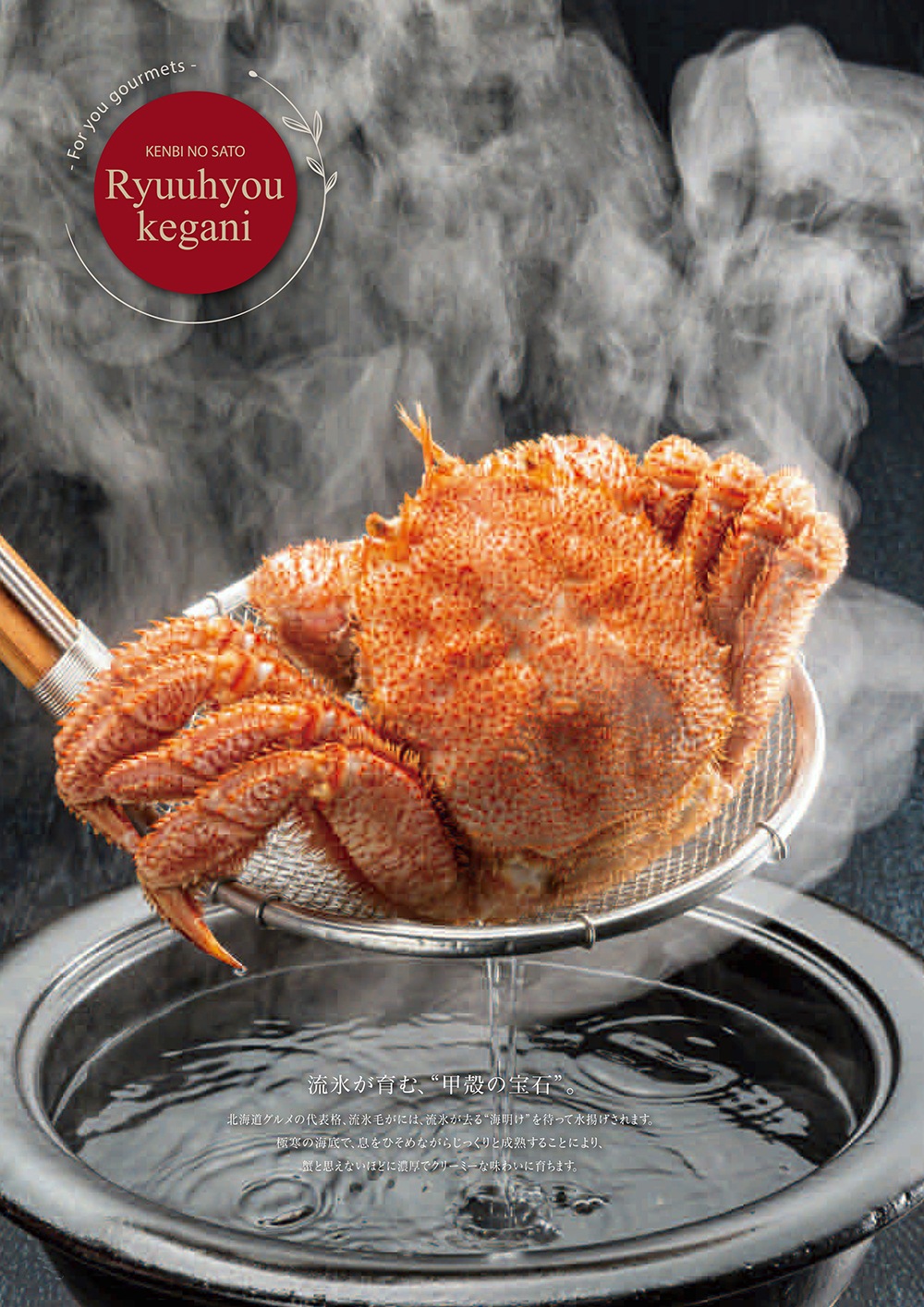 流氷が育む、甲殻の宝石