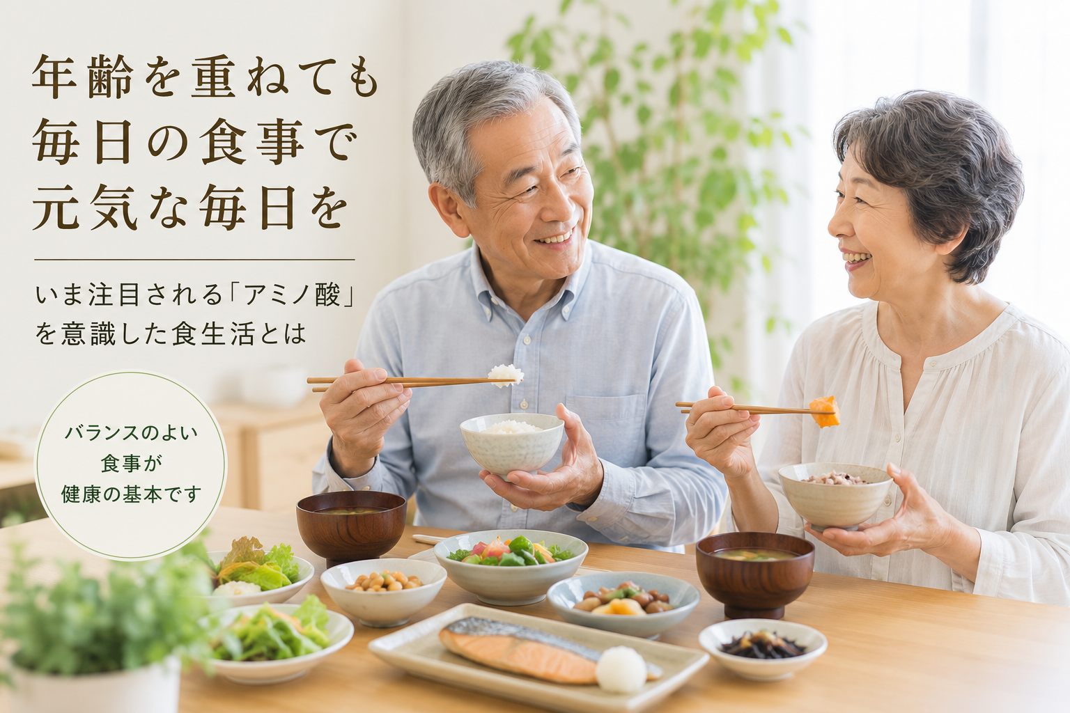 年齢を重ねても毎日の食事から健康を考える